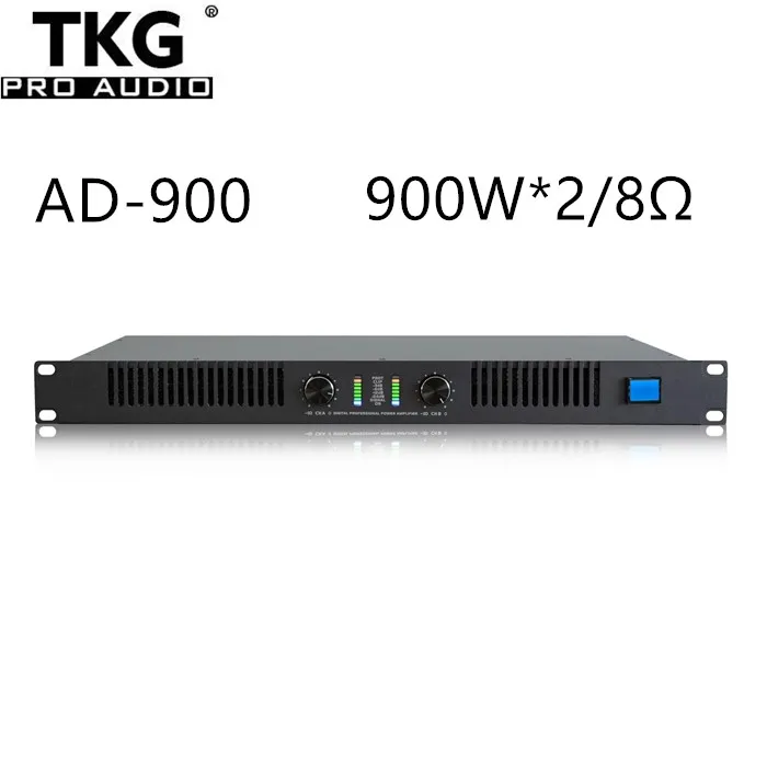 TKG AD-900 RMS 900 Вт 2-канальный Профессиональный dj 1u-power-усилитель усилитель звуковой