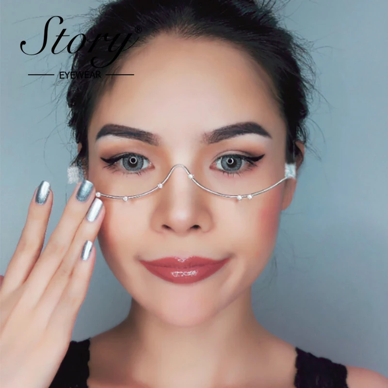 Half frame fashion glasses Clearance