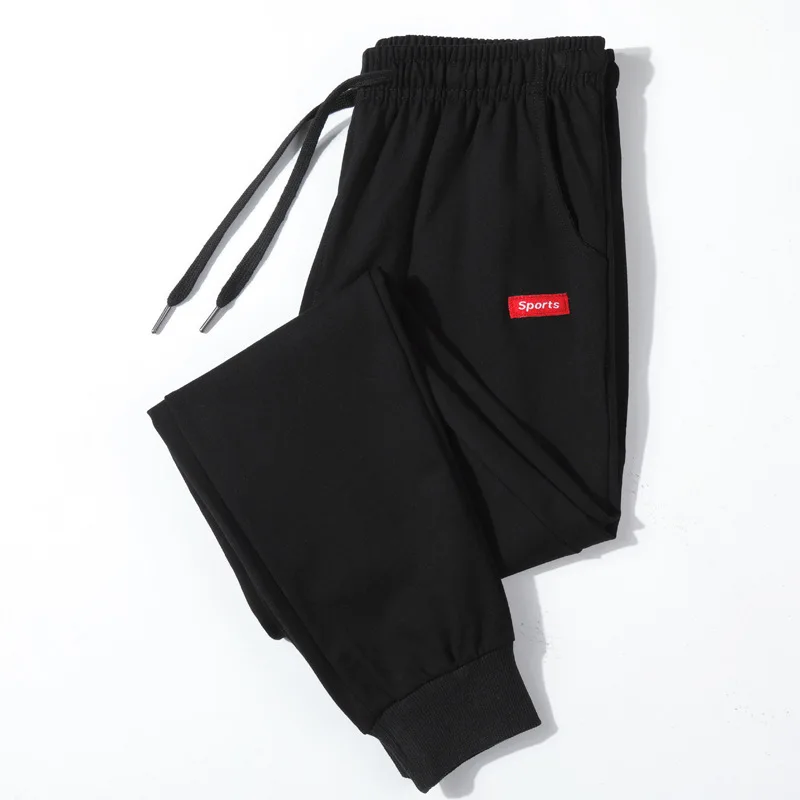 901 Black Мужские брюки Jogger спортивные штаны хлопковые прямые модные повседневные тонкие мужские уличные эластичные Masculino MOOWNUC Trendsetters - Цвет: 901 Black