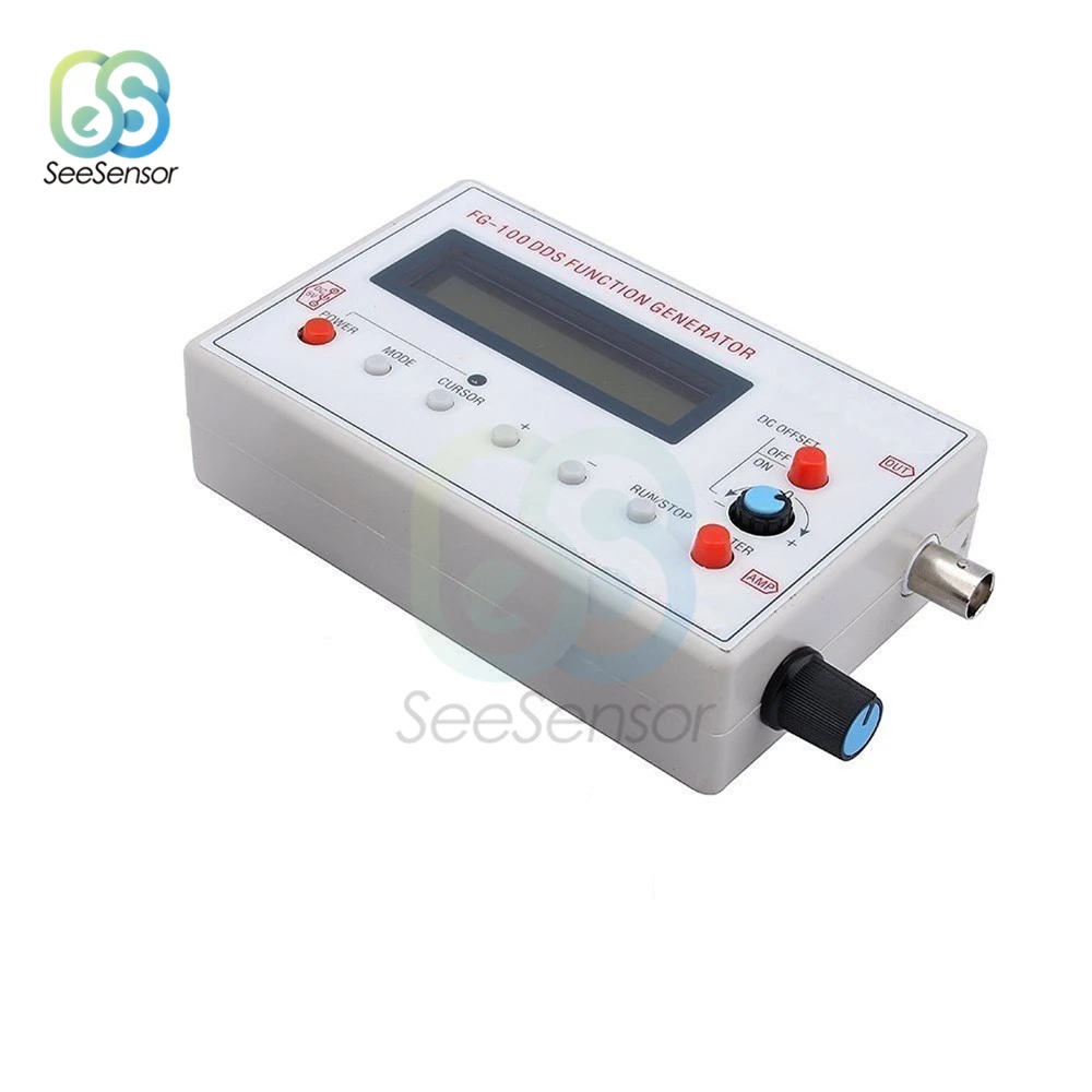 FG-100 DDS функция частота генератора сигнала счетчик синус/квадрат/треугольник/Форма волны пила 1 Гц-500 кГц