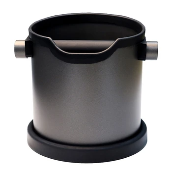 

20L Stainless Steel Coffee Knock Box Espresso Grind Container Anti Slip Coffee Grind Dump Bin Waste Bin with Detachable