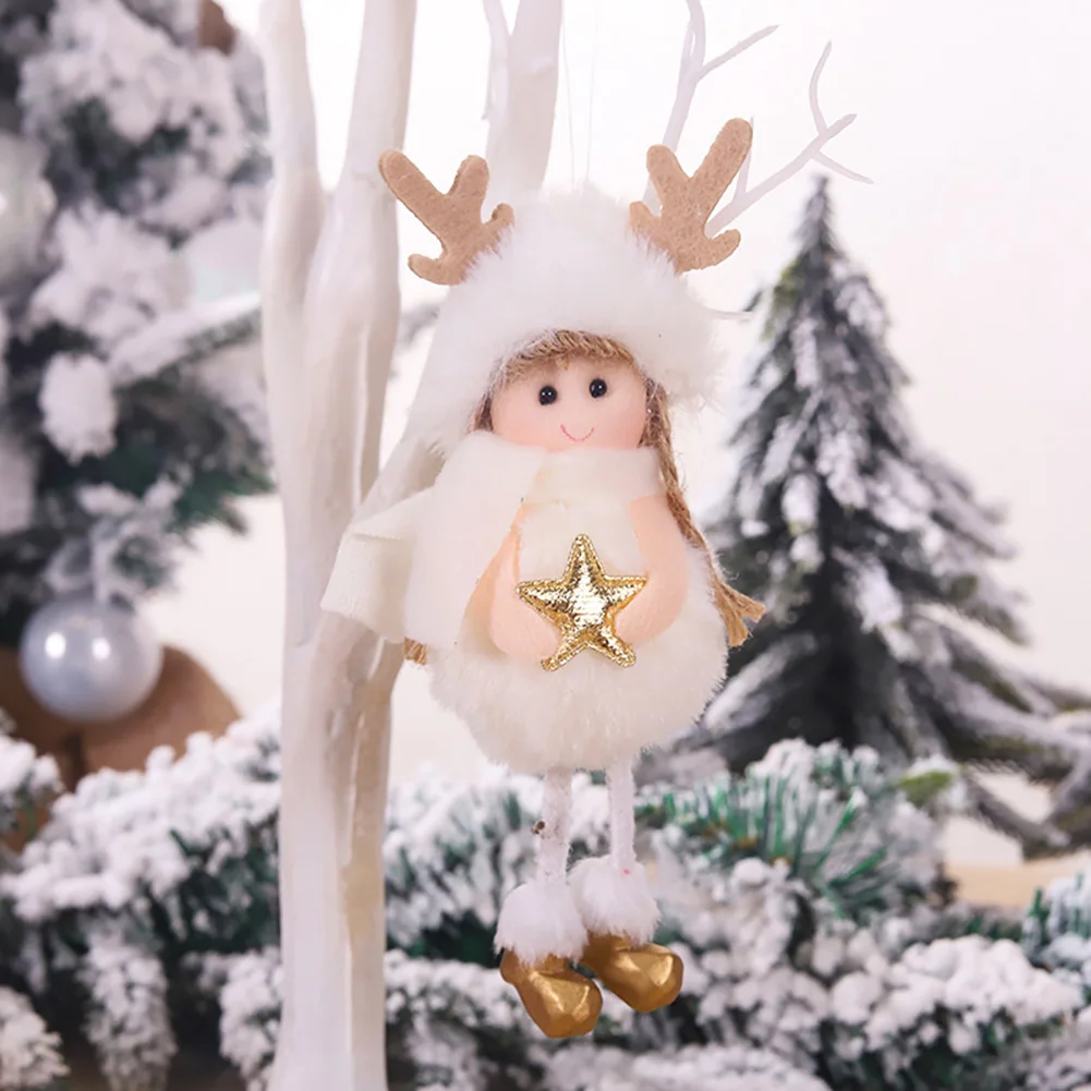 Рождественский милый ангел, куклы, орнамент с рождественской елкой, подвески, детский подарок, игрушка, новогоднее, Рождественское украшение для дома
