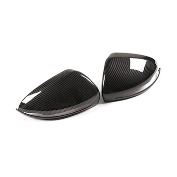 

For Mercedes-Benz C-Class W205 2015-2019 Rearview Mirror Sticker Car 2Pcs Black ABS Wear resistance