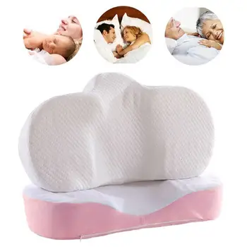 

Memory Foam Anti Wrinkle Pillow Ergonomic Curve Improve Neck Concave Perfect Pillows Sleeping Pillow Support Headrest B7W2