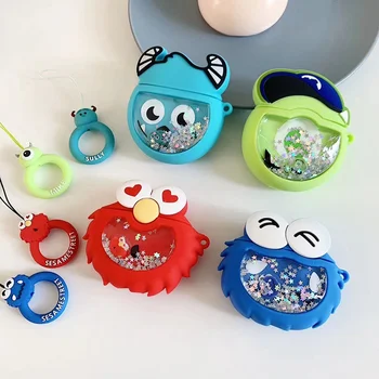 

3D Earphone Case For Airpods Pro Case Silicone Cartoon Headphone/Earpods Cover For Apple Air Pods Pro Case Keychain