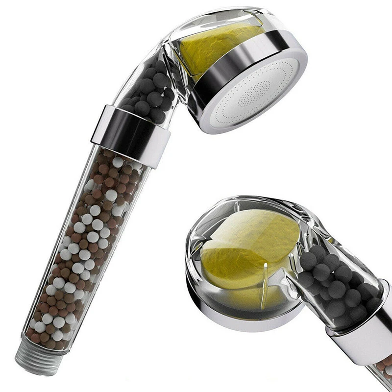 High Quality Bath Shower Head High Pressure Water Saving Filter Bio-active Stones Soften Water Shower Head