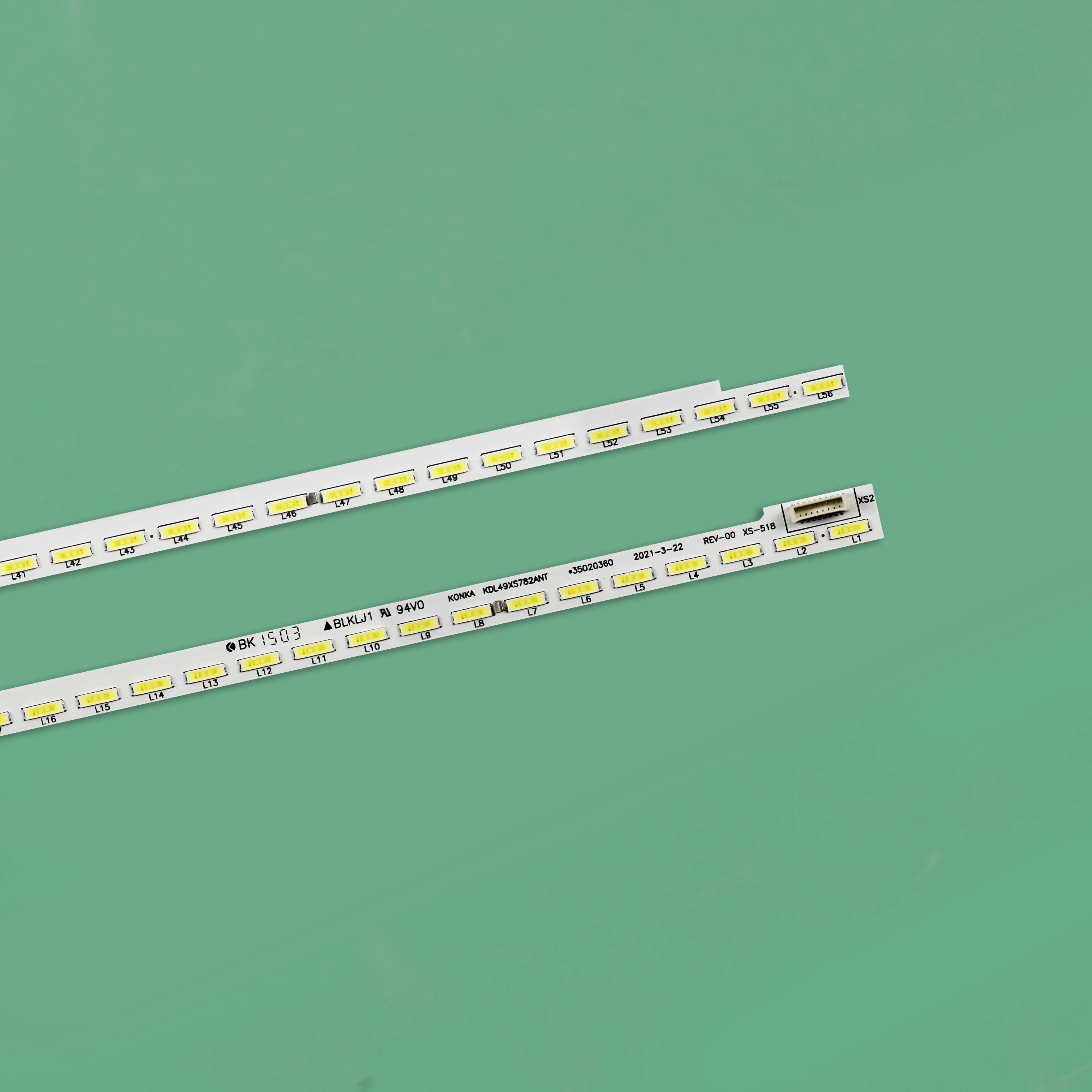 Fita de Luz de Fundo Led 56 Lâmpadas para Konka dy 37027104 35020358 35020360 Led50r66 Led50x8800u - Imagem 4