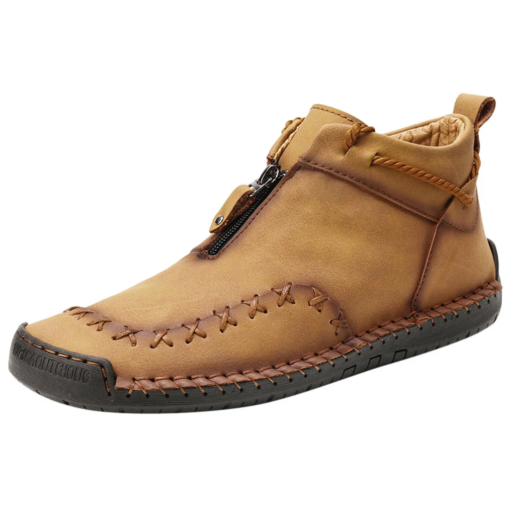 Мужская обувь; новые модные ботинки; zapatos de hombre; армейские ботинки в стиле ретро; мужская повседневная обувь; Дышащие носки; Рабочая обувь
