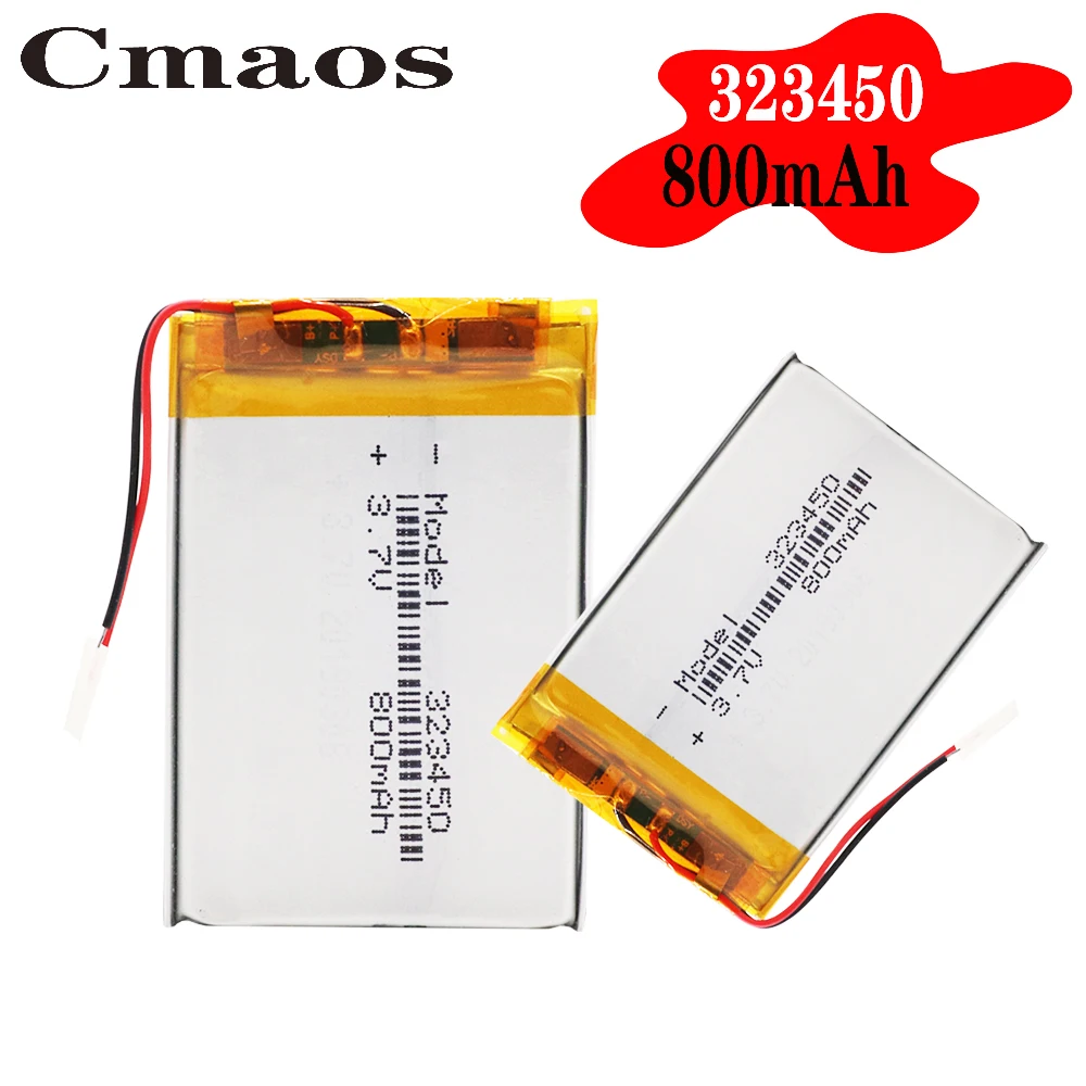 Электронная книга перезаряжаемая батарея 323450 800mah литий-полимерная 3 7 v для GPS MP3 MP4
