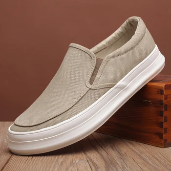 

Spring and Summer New Men's Casual Lazy Breathable Korean Version Fashion Canvas Shoes Tenis Masculino Adulto All Mens Shoes