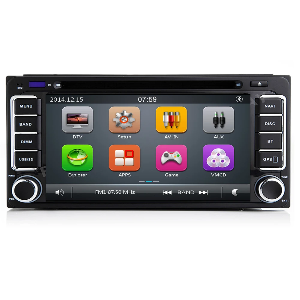 Sale 2 DIN car dvd gps for toyota hilux prado corolla camry rav4 yaris Vios directions 2003 2004 2005 2006 2007 2008 rear view camera 2