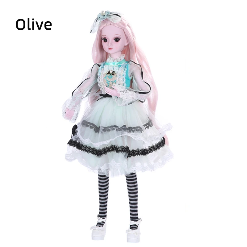 1/3 BJD куклы BJD/SD модные красивые 19 куклы для девочек Подарки на день рождения Шарнирные тела Куклы Игрушки для девочек - Цвет: Olive