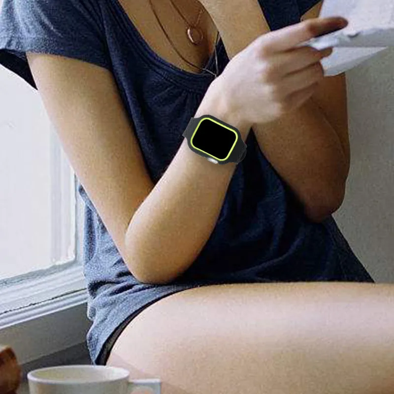 Плетеный чехол+ ремешок для apple watch band pulseira apple watch 5 band 44 мм 40 мм iwatch band series 4 correa браслет ремешок для часов ремень