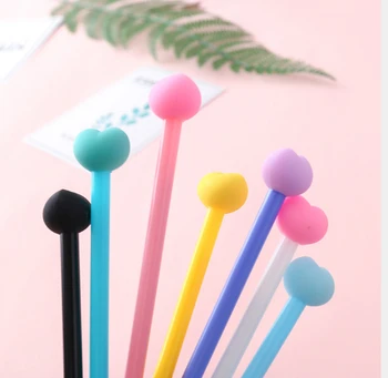 

100pcs/Lot Wholesale Pink Girl Gel Pen Creative Stationery Cute Writing Tool Office Netural Pen Free Shipping 0.5mm GP528