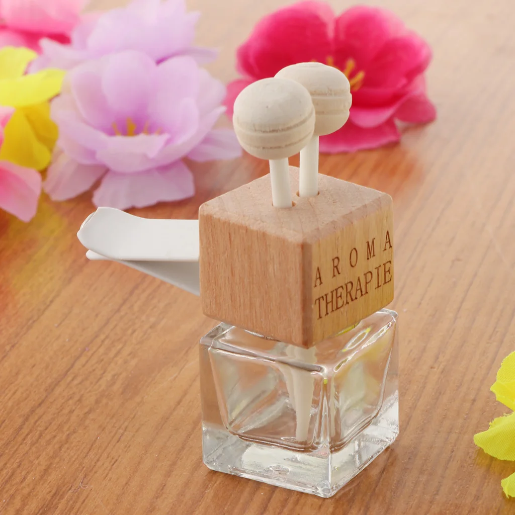 Car Air Freshener Glass Bottle For Essential Oils Car Perfume Bottle Pendant