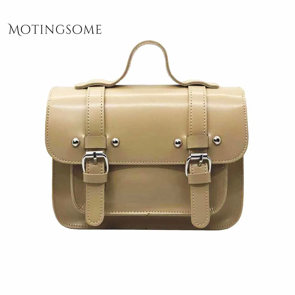 

Rivet Flap Summer Bag Fashion Queen Bags Make Up Case Luxury Design High Quality PU Leather 2019 New Black Brown Women Handbag