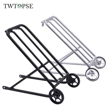 

TWTOPSE Bike Bicycle Rack For Brompton Bike Shelf Folding Bike Mini Aluminum Rear Cargo Rack Cycling Bicycle Accessories 310g