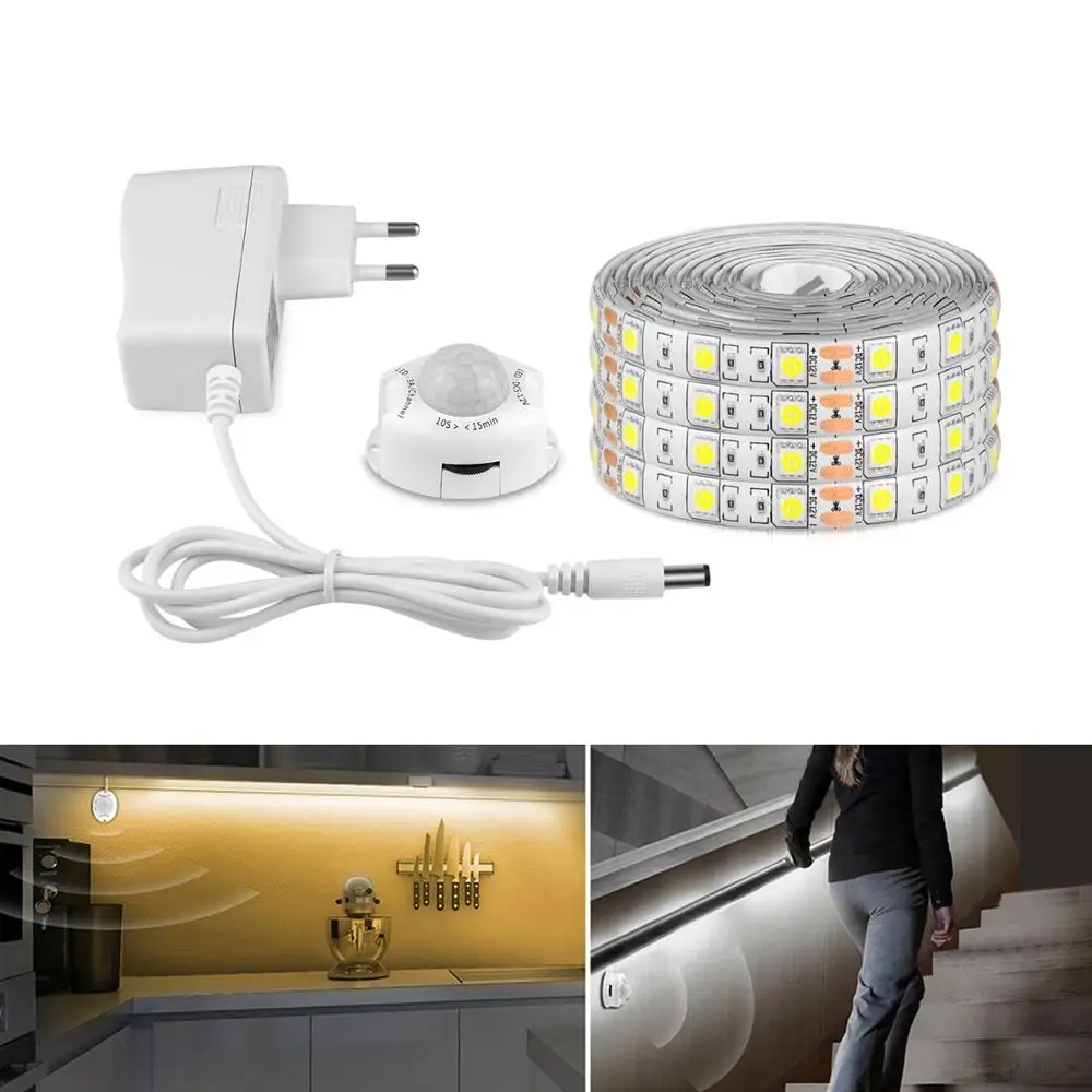 Светодиодный светильник с датчиком движения IP65 SMD 5050 2835 12 в пост. Тока 1 5