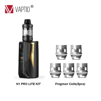 

Gift 5pcs Coils Electronic Cigarette vape kit mod 200W Vaptio N1 Pro Lite KIT 2.0ml atomizer 510 fits 2*18650 Battery Vape mod