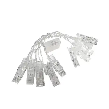 

LED String Lights Fairy Lights 2M/5M/10M Photo Clip Christmas Operated Garland Outdoor Decoration Wedding Party Xmas USB Ba O7F8