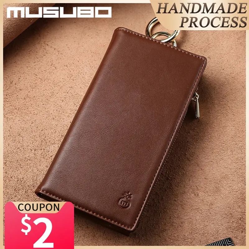 Роскошный чехол кошелек Musubo для iPhone 11 Pro Xs Max XR X кожаный Funda 7 Plus 8 6s 6 чехлы с