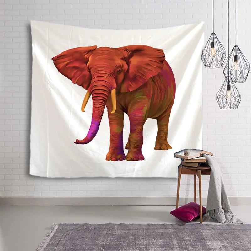 

Elephant Tapestry Wall Hanging Bed Spread Beach Towel Table Cloth Yoga Mat Elephant pattem large size