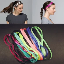 Женский ободок для волос двойной ободок с противоскользящим резиновым супер эластичным ультра-тонким для девочек спортивный фитнес бег Йога Тренировка