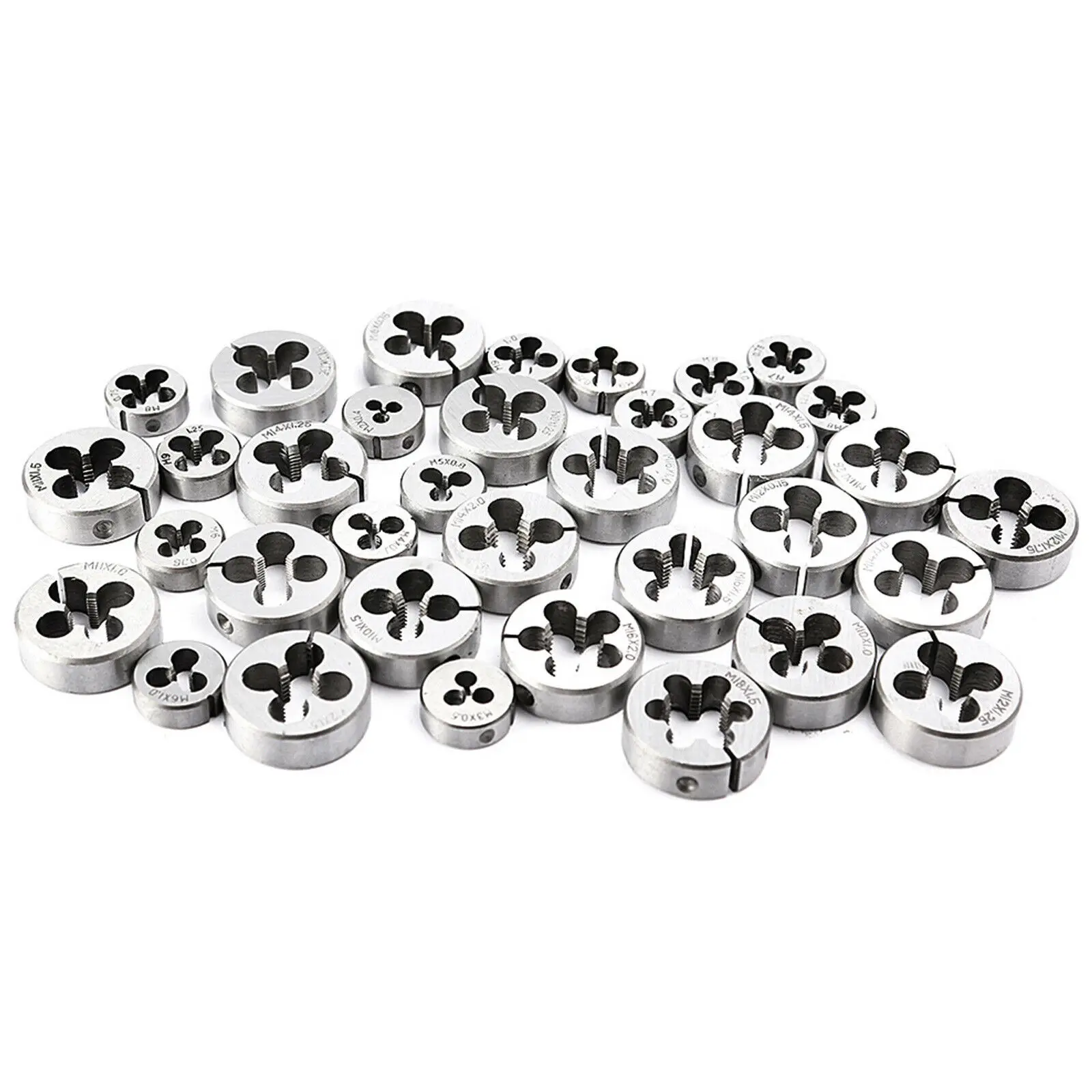 110Pcs Tap and Die Set Tungsten Steel Titanium Tap