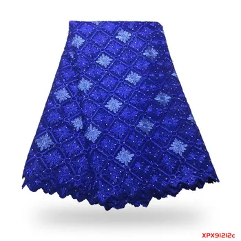 

Cord Laces Large Grid Embroidery Rhinestone Dress Guipure Laces 2019 Wholesale African Guipure Cord Lace for Dress f191212