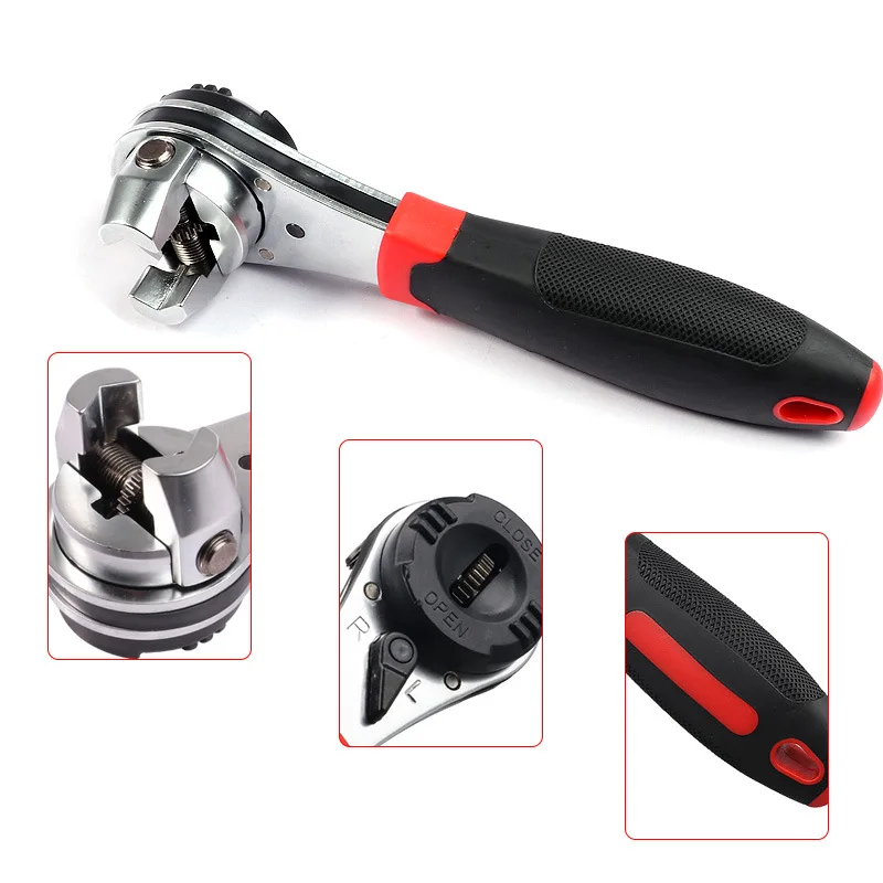 LPLCUICAN Hi-Spec 1pc 6-22mm Ratchet Adjustable Wrench Universal Key Torque Wrench Spanner Pipe Wrench Multitool Torquimetro Llave Inglesa LPLCUICAN Hi-Spec 1pc 6-22mm Ratchet Adjustable Wrench Universal Key Torque Wrench Spanner Pipe Wrench Multitool Torquimetro Llave Inglesa