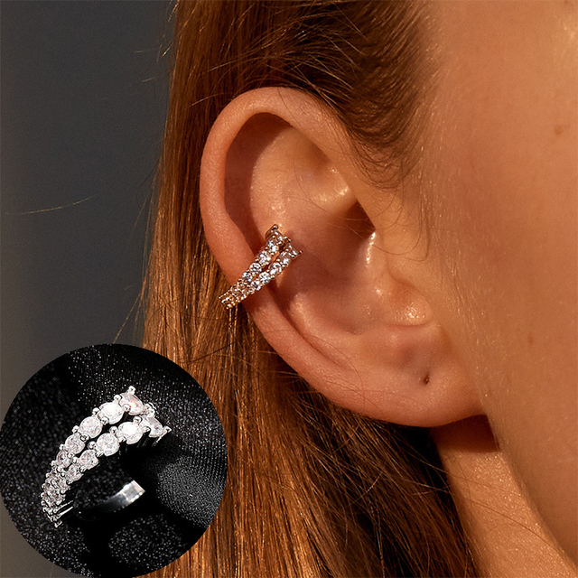 Helix Cartilage Conch Fake Without Piercing Cuff Earring Earcuff Wrap Rock Earring Cuff No Piercing Women Clip Adjustable
