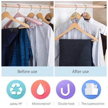 

15 Pcs Non-slip Tandem Mini Hanger Hook DIY Clothes Hangers Home Easy Hook Closet Organizer Storage Rack Holder For Home&Living