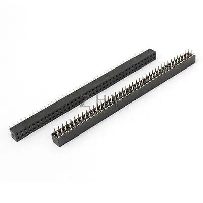 2 шт. 2x40 2,54 мм Шаг двухрядные PCB контактный разъем заголовки