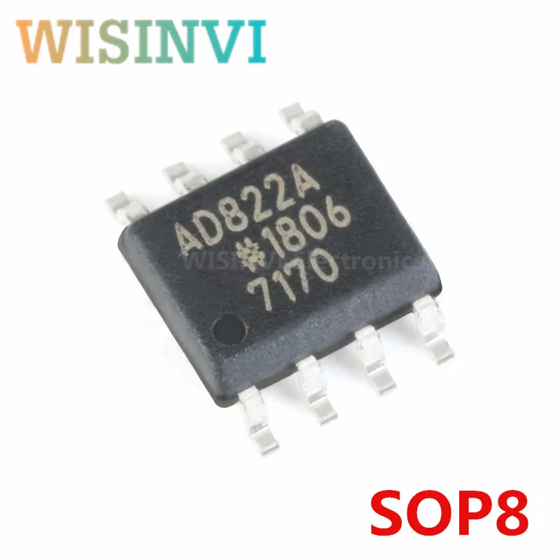 

5 шт. AD822ARZ AD822AR AD822A AD822 SOP8 OPAMP GP 2 канала