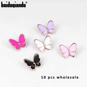 

Wholesale 10 PCS Enamel Butterfly Gold Tone Brooch Pin for Women Lady Insect Pins Jewelry Gift