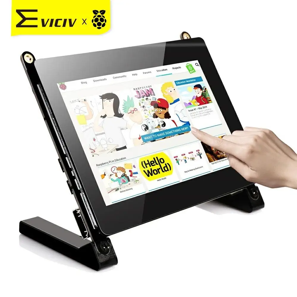 Портативный ЖК дисплей EVICIV Raspberry Pi 4 3 2 5 дюймовый сенсорный экран IPS Touch Screen HDMI Kit