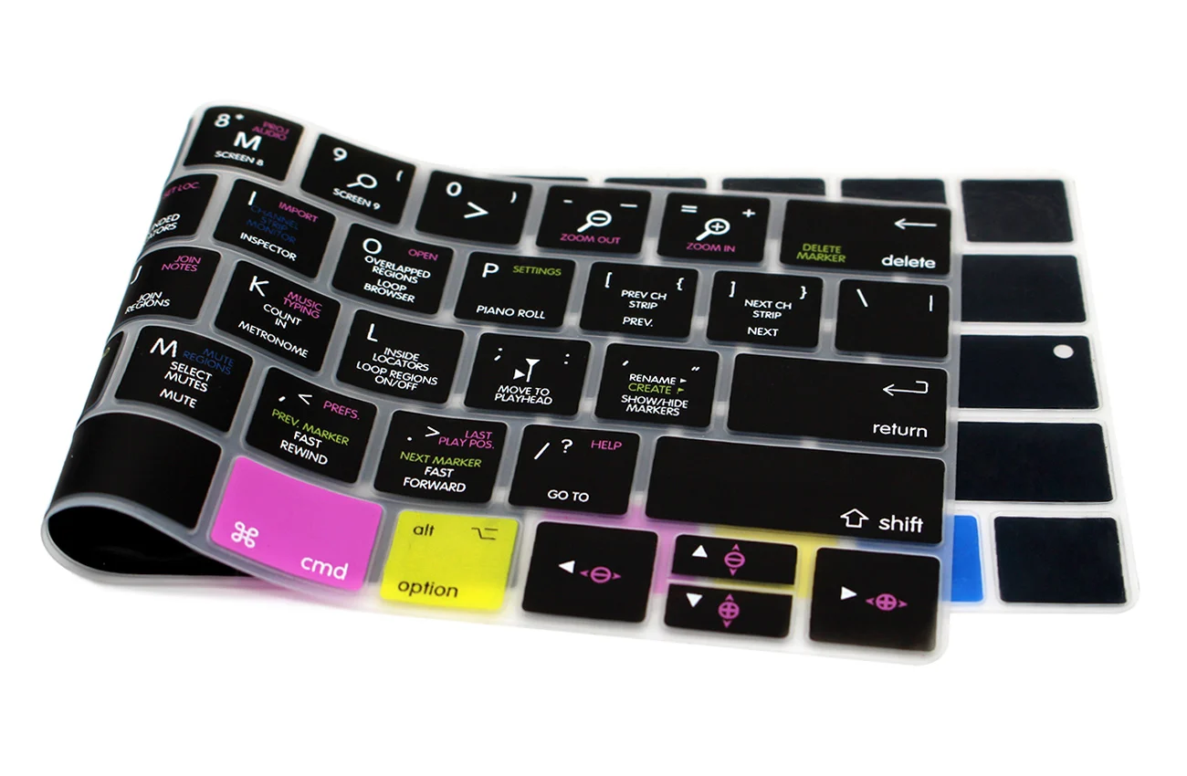 Силиконовые чехлы для клавиатуры HRH Logic Pro X Macbook 13 дюймов A1706 15 A1707 A2159 сенсорная