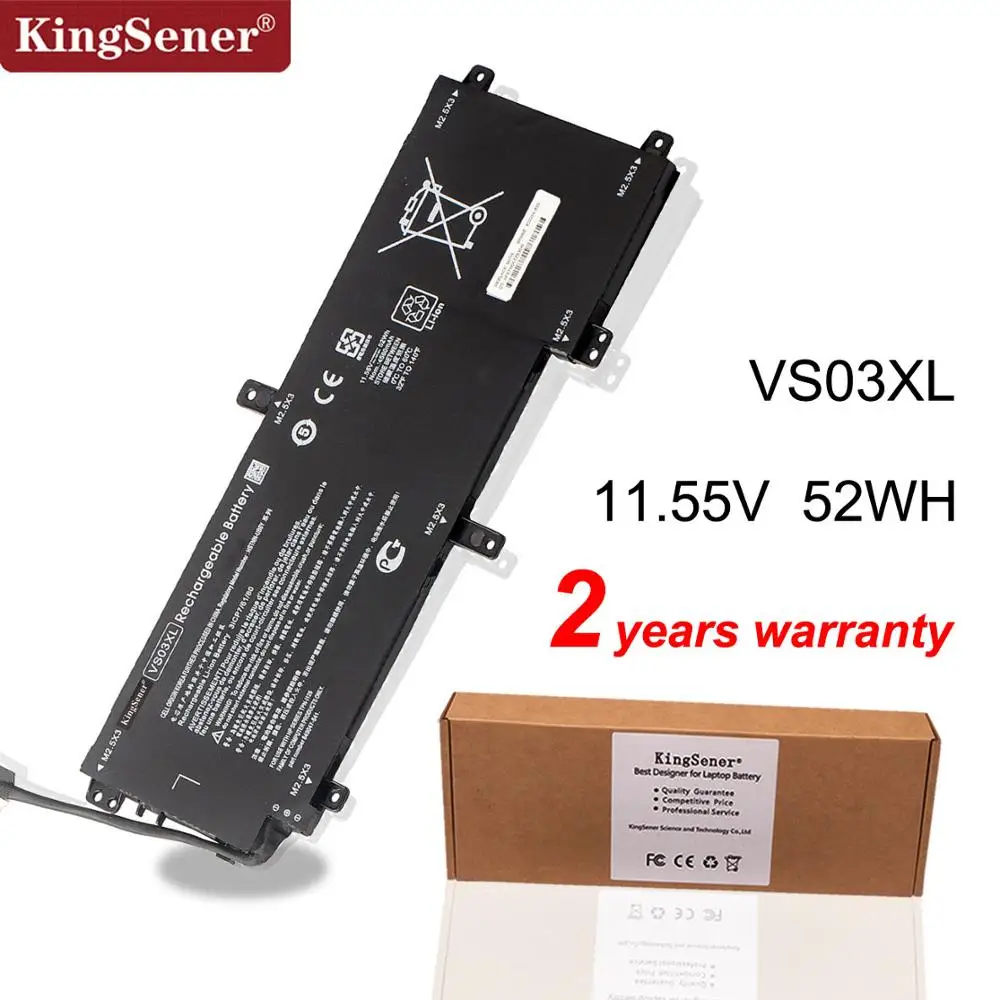 Аккумулятор KingSener VS03XL для ноутбуков HP Envy 15-AS 15-AS014WM 849047-541 Φ 849313-850 Tablet 11 55 V 52wh |