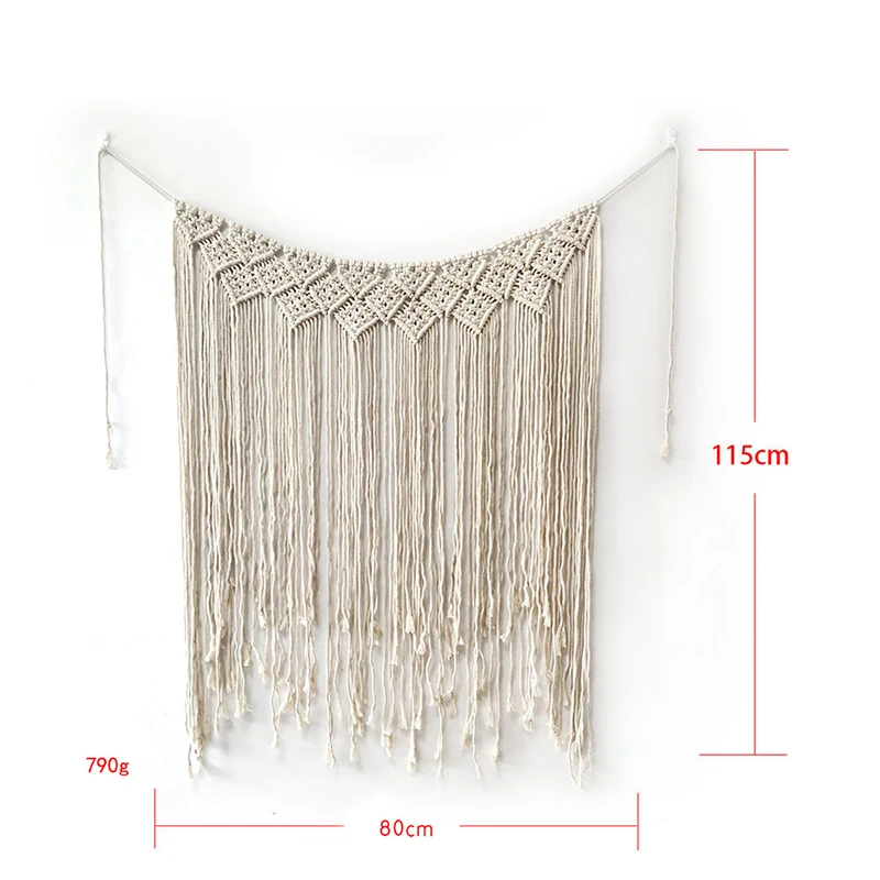Yomdid DIY boho деревенский Свадебный макраме шторы настенный гобелен вязаный хлопок большие гобелены скандинавские Свадебные украшения