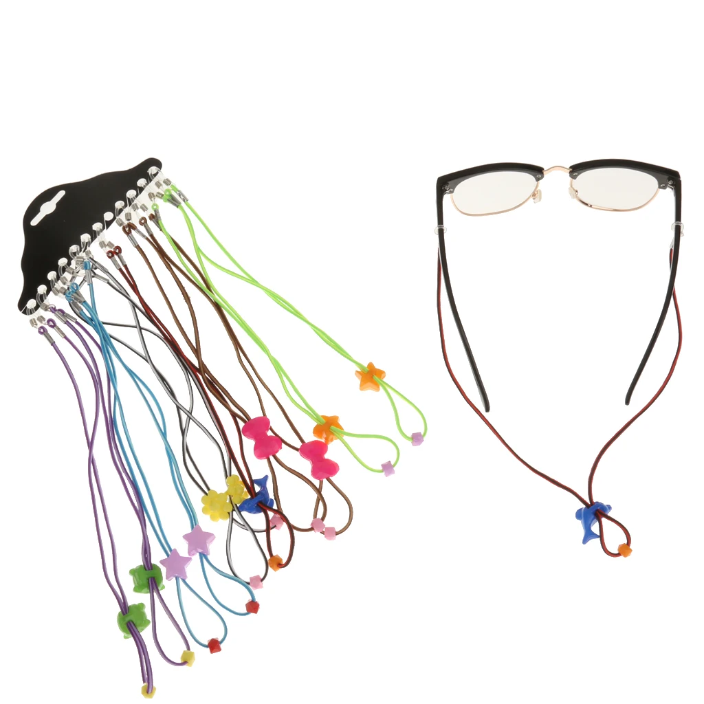 12 Pcs Kids Eyeglasses Strap Glasses Sports Band Cord Holder Multi-Color Eyewear Retainer