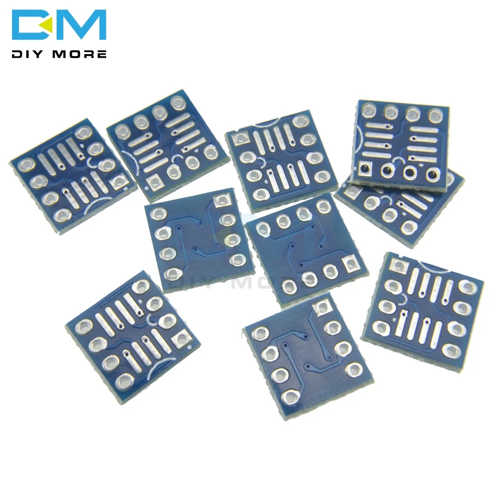10 шт. SOP8 SO8 SOIC8 К DIP8 Interposer плата адаптер для печатной платы пластина Модуль Шаг ширина 7,62 мм шаг 2,54 мм DIY