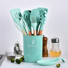 9/10/12 шт. Пособия по кулинарии инструменты набор силиконовых Кухня Пособия по кулинарии Посуда Набор отверток с хранения коробка Turner щипцы шпатель суповая ложка