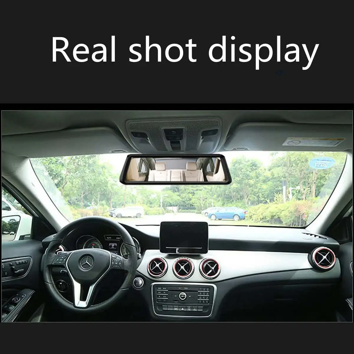 Full HD 1080P Автомобильный видеорегистратор Камера авто 10 дюймов зеркало заднего вида цифровой видеорегистратор двойной объектив регистратор видеокамера