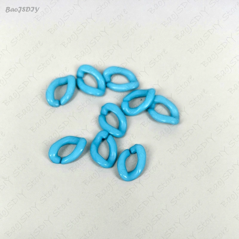 Wholesale 23mm*17mm Multi color Acrylic Twisted Chains Assembled Parts Beads Diy Jewelry Findings Accessories 60 pieces(JM6582)