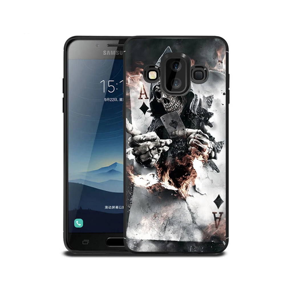 Мягкий силиконовый чехол для телефона Grim reaper skull skeleton для samsung Galaxy A2 J4 Core A20E A70s J6 Plus Prime J7 DUO J8 - Цвет: B3