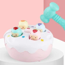 

Mini Interactive Preschool Toy Electric Whack-A-Mole Game Toy with Fine Motor Skill Training Hand-Eye Coordination Toy