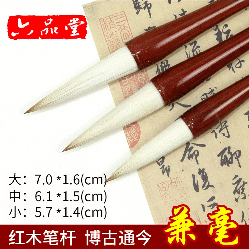 

Supply Wholesale Students Medium-sized Small Regular Script Langhao Mixed Hair Writing Brush Clouds Brush Beginners Ink Calligra