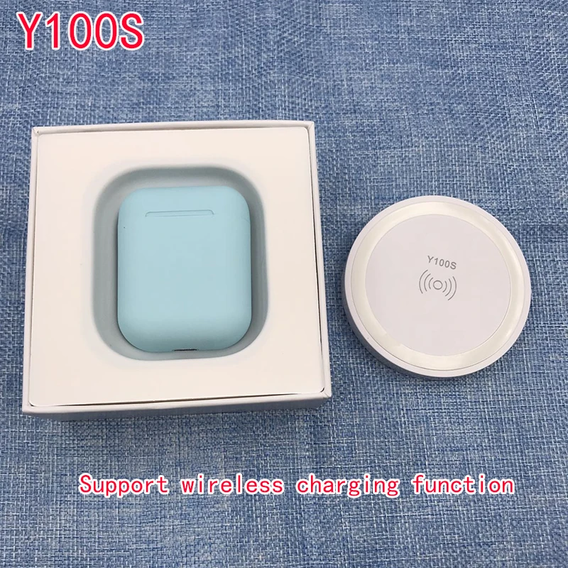 S12 tws Y100S матовые bluetooth наушники bluetooth 5,0 Touch Pop up беспроводная гарнитура Спорт для смартфонов - Цвет: 100S blue
