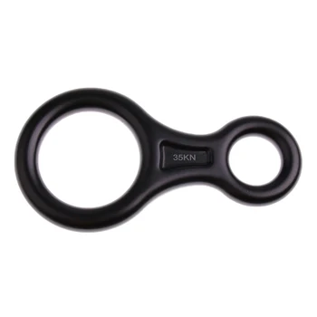

Heavy Duty Aluminum Alloy 35KN Figure 8 Shape Rock Climbing Descender Abseiling Rappelling Ring Belay Device