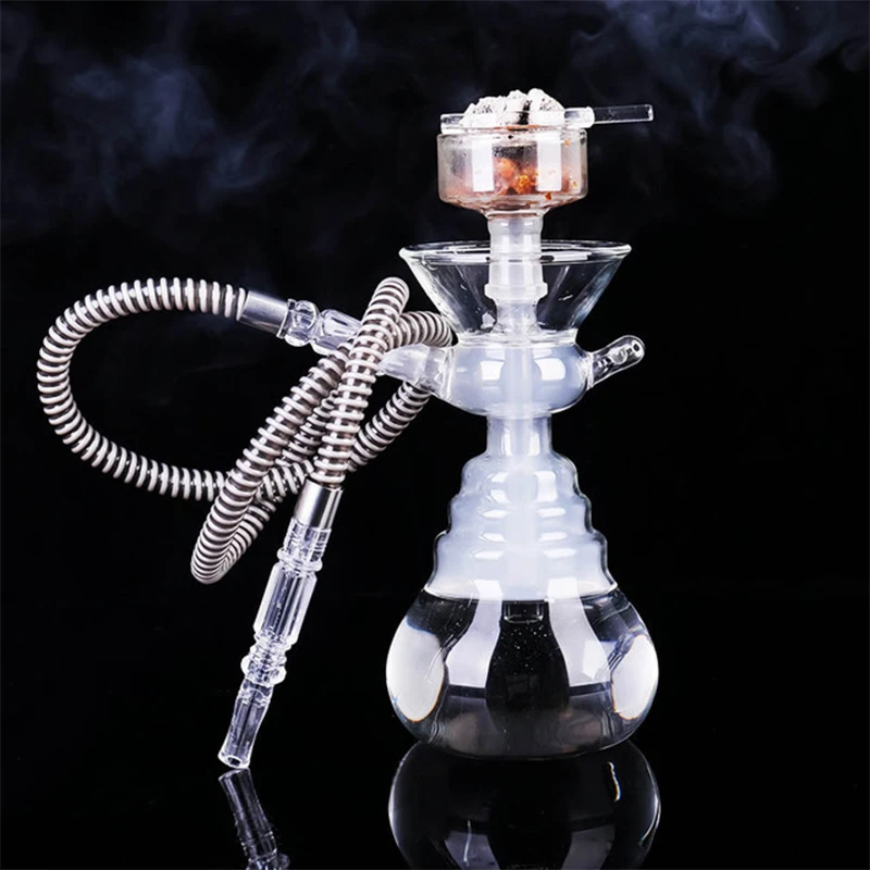 QMJHVX Русский стиль стеклянные кальян chicha Narguiles прозрачный стеклянный кальян набор Рождественский подарок на день рождения